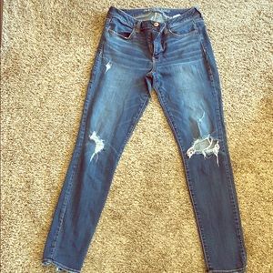 American Eagle distressed denim
